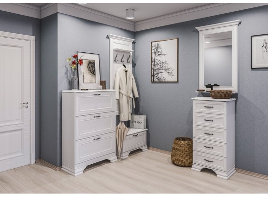 Тумба обувная Юнона МН-132-30, белый Тумба обувная Юнона МН-132-30, белый