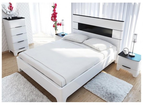 Тумба прикроватная Верона МН-024-02, белый глянец