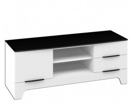 Тумба ТВ Верона МН-128-06, белый глянец