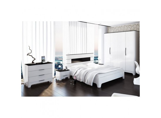 Комод 3-ящика Верона МН-024-06, белый глянец