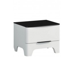 Тумба прикроватная Верона МН-024-02, белый глянец