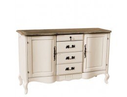 Комод с ящиками DF803 H03+S2-1, топ шато/белый