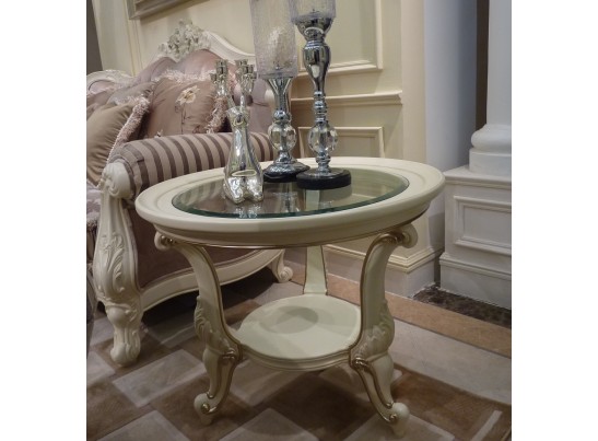 Столик чайный 8803 Fiore Bianco, ivory