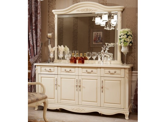 Буфет (без зеркала) 8801 Fiore Bianco, ivory