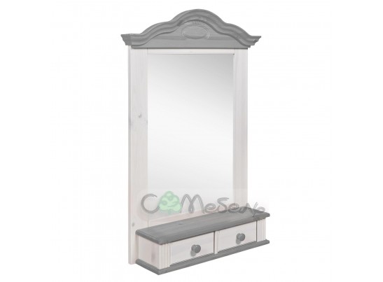 Полка-зеркало модель Синди (массив)