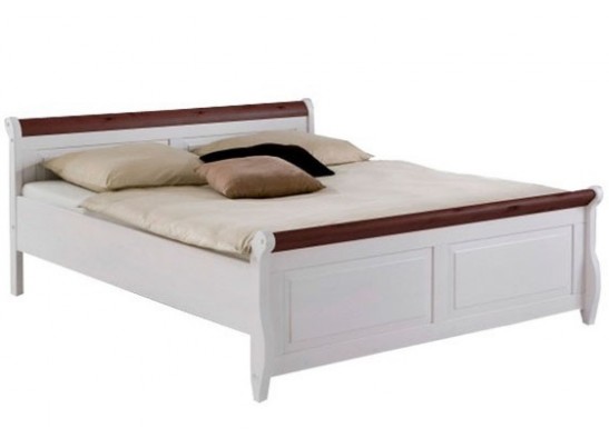 Кровать двуспальная Мальта без ящика - 160х200 (массив)