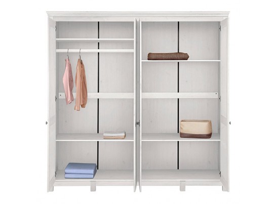 Шкаф для одежды "Рауна" 40 (белый воск УКВ)