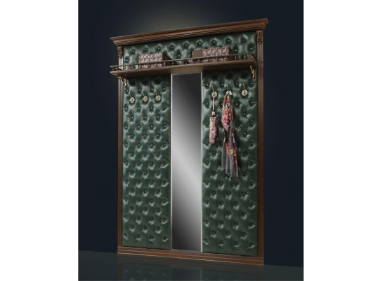 Вешалка Благо Б 5.10-3 (с 6 крючками с узким зеркалом с полкой)