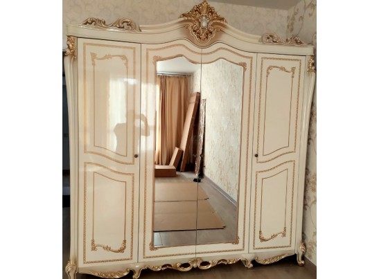 Джоконда Шкаф 4-х дверный с зеркалом в Набережных Челнах