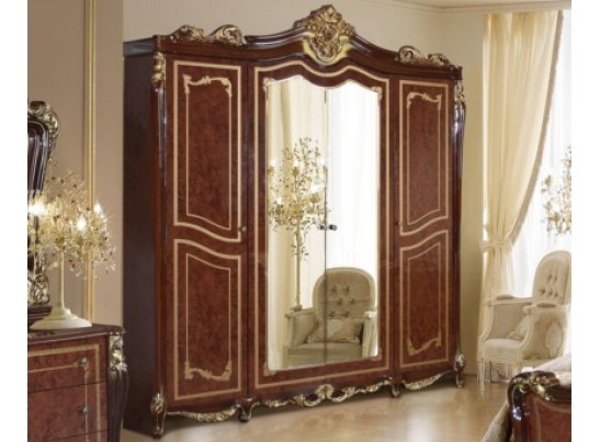 Джоконда Шкаф 4-х дверный с зеркалом в Набережных Челнах