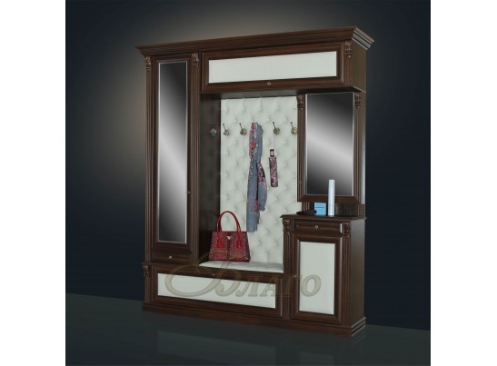 Прихожая с зеркалами Б5.11-3 (з) карамель
