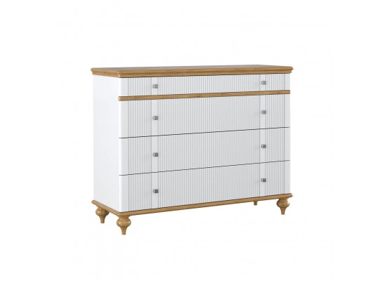 Комод "Рандеву" 04 (белый, серый) в Набережных Челнах