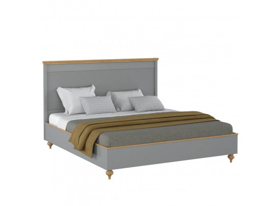 Кровать "Рандеву" 160 (белый, серый) в Набережных Челнах