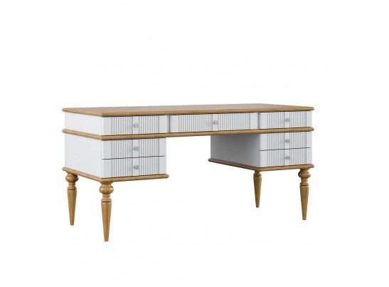 Стол письменный "Рандеву" 007 (белый, серый) в Набережных Челнах