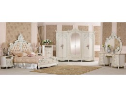 Спальный гарнитур Королева, слоновая кость