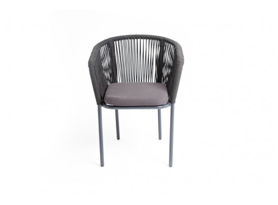 "Марсель" плетеный стул из роупа, цвет темно-серый в Набережных Челнах