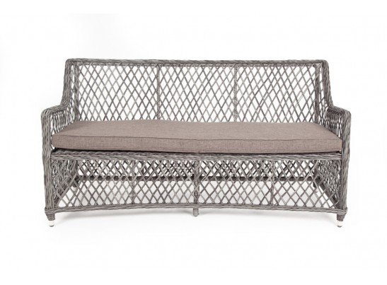 "Латте" диван двухместный из искусственного ротанга, цвет графит в Набережных Челнах