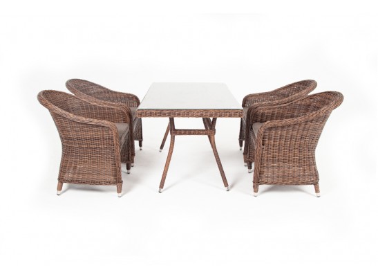"Латте–140 R" обеденная группа плетеная, цвет коричневый в Набережных Челнах
