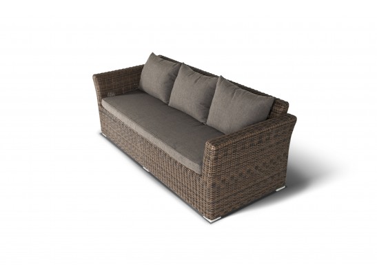 "Капучино Дабл" лаунж-зона из искусственного ротанга, цвет коричневый в Набережных Челнах