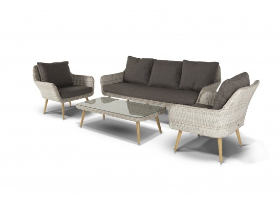 "Прованс" лаунж-зона плетеная из искусственного ротанга, цвет бежевый в Набережных Челнах