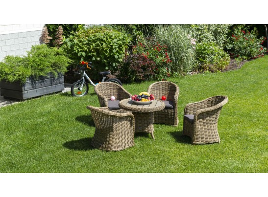 "Равенна" кофейный стол из искусственного ротанга, цвет соломенный в Набережных Челнах