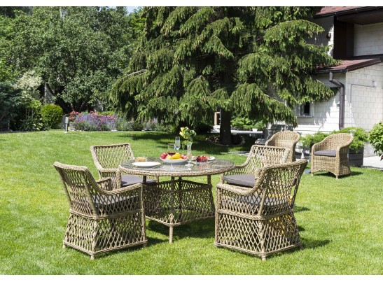 "Доппио" обеденная группа плетеная, цвет соломенный в Набережных Челнах