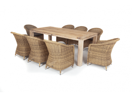 "Арбаро С" обеденная группа садовая, цвет соломенный в Набережных Челнах