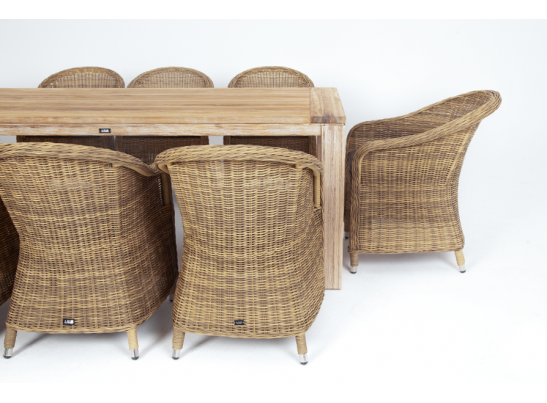 "Арбаро С" обеденная группа садовая, цвет соломенный в Набережных Челнах