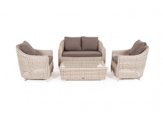 "Кон Панна" лаунж-зона из искусственного ротанга, цвет бежевый в Набережных Челнах