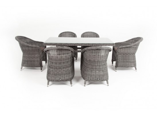 "Эспрессо" обеденная группа плетеная, цвет графит в Набережных Челнах