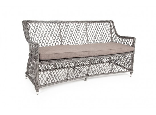 "Латте" диван двухместный из искусственного ротанга, цвет графит в Набережных Челнах