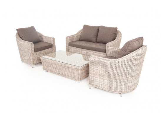 "Кон Панна" лаунж-зона из искусственного ротанга, цвет бежевый в Набережных Челнах