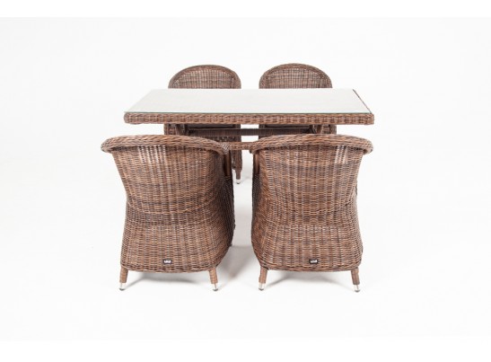 "Латте–140 R" обеденная группа плетеная, цвет коричневый в Набережных Челнах