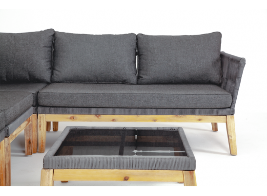 "Барселона" столик кофейный, деревянный каркас, акация в Набережных Челнах