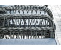 "Цесена" обеденная группа плетеная из искусственного ротанга, цвет графит в Набережных Челнах