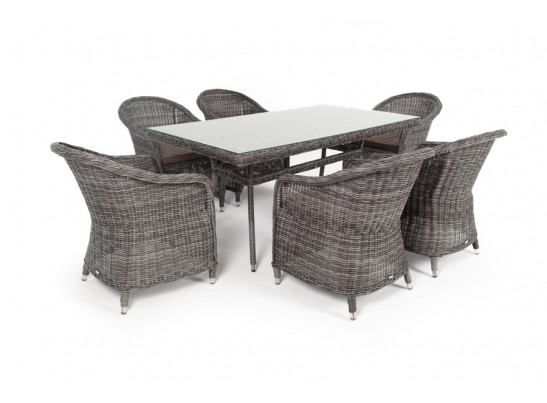 "Эспрессо" обеденная группа плетеная, цвет графит в Набережных Челнах