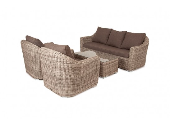 "Фабриция" лаунж-зона из искусственного ротанга, цвет серый в Набережных Челнах