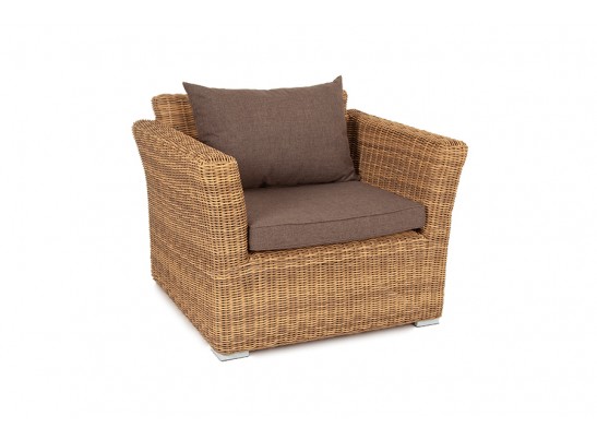 "Капучино" кресло из искусственного ротанга, цвет соломенный в Набережных Челнах