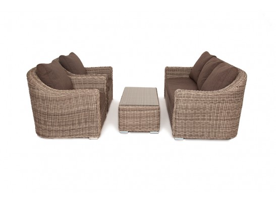 "Фабриция" лаунж-зона из искусственного ротанга, цвет серый в Набережных Челнах