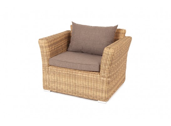 "Капучино" кресло из искусственного ротанга, цвет соломенный в Набережных Челнах