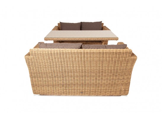 "Мокко" обеденная группа плетеная из ротанга, цвет соломенный в Набережных Челнах