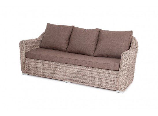 "Фабриция" диван из искусственного ротанга трехместный, цвет серый в Набережных Челнах