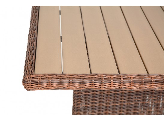 "Бергамо" плетеный обеденный стол, цвет коричневый в Набережных Челнах