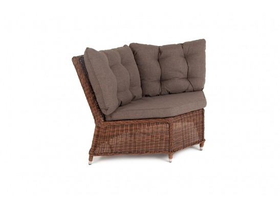 "Бергамо" модульный диван из ротанга, цвет коричневый в Набережных Челнах