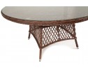 "Эспрессо" плетеный круглый стол, диаметр 150 см, цвет коричневый в Набережных Челнах