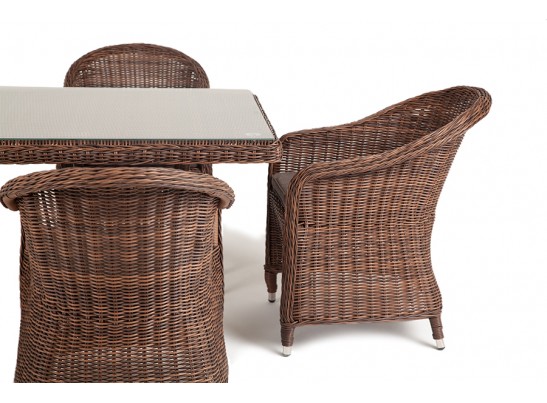 "Фредо" обеденная группа из искусственного ротанга, цвет коричневый в Набережных Челнах