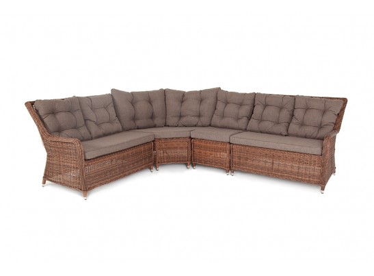 "Бергамо" модульный диван из ротанга, цвет коричневый в Набережных Челнах