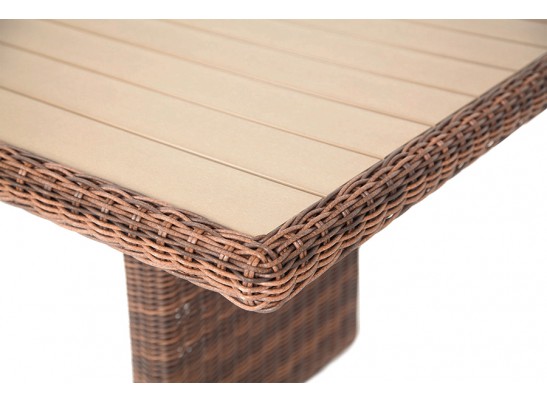 "Бергамо" плетеный обеденный стол, цвет коричневый в Набережных Челнах