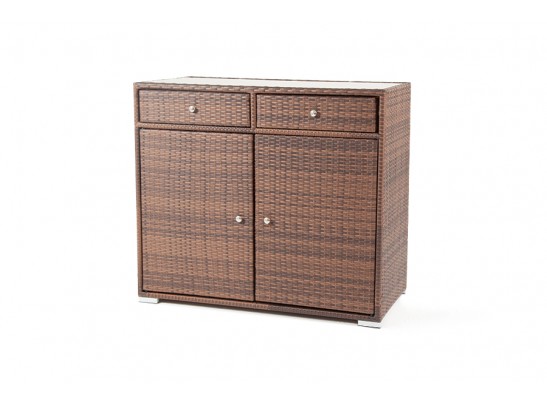 "Мальта" тумба плетеная из искусственного ротанга, цвет коричневый в Набережных Челнах