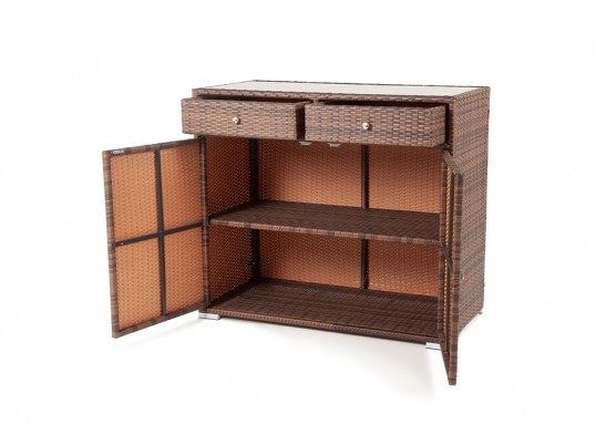 "Мальта" тумба плетеная из искусственного ротанга, цвет коричневый в Набережных Челнах